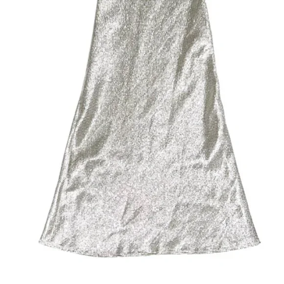 Chic Metallic Wide Leg Pants - Picture 6 of 16